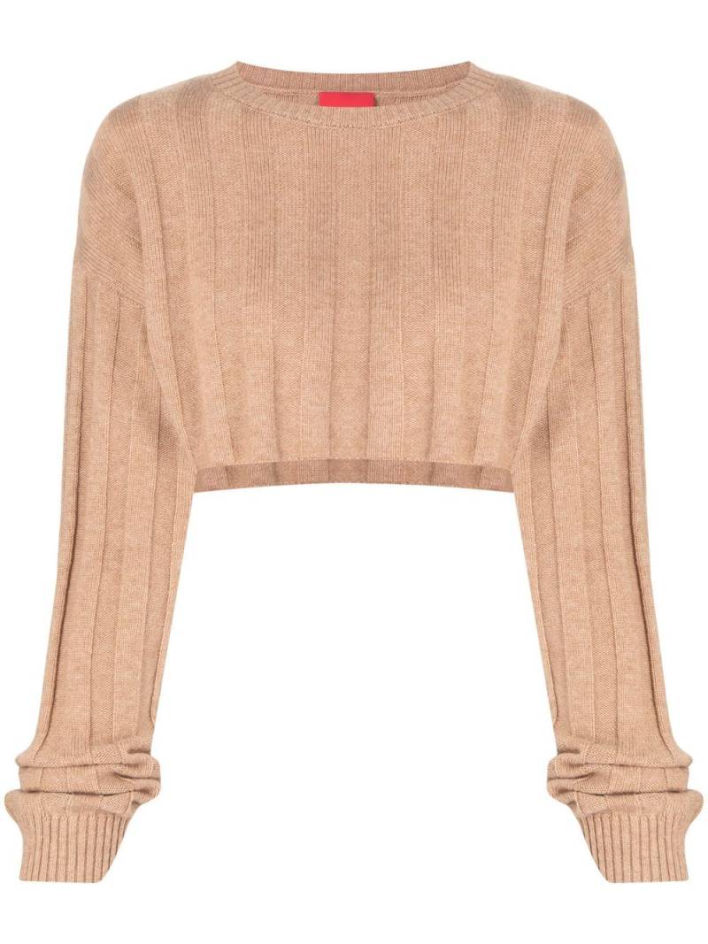 Cashmere In Love Remy cropped jumper - Brown von Cashmere In Love