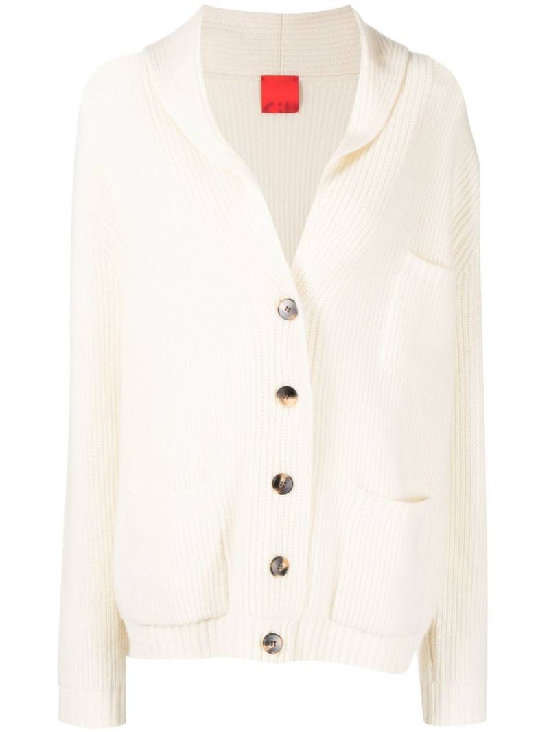 Cashmere In Love V-neck cashmere cardigan - White von Cashmere In Love