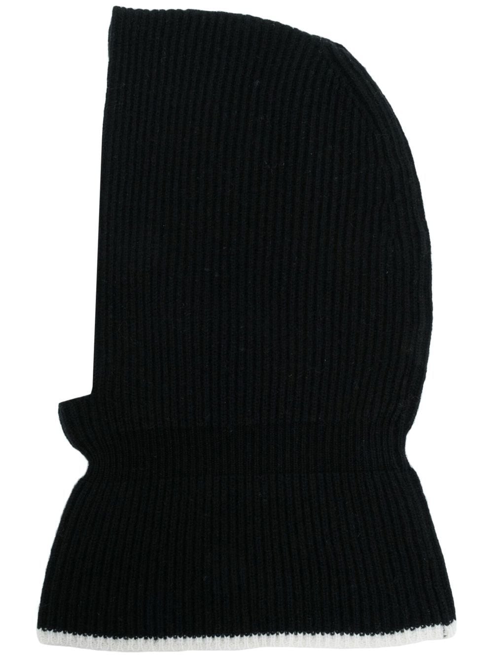 Cashmere In Love Villars ribbed wool-cashmere balaclava - Black von Cashmere In Love