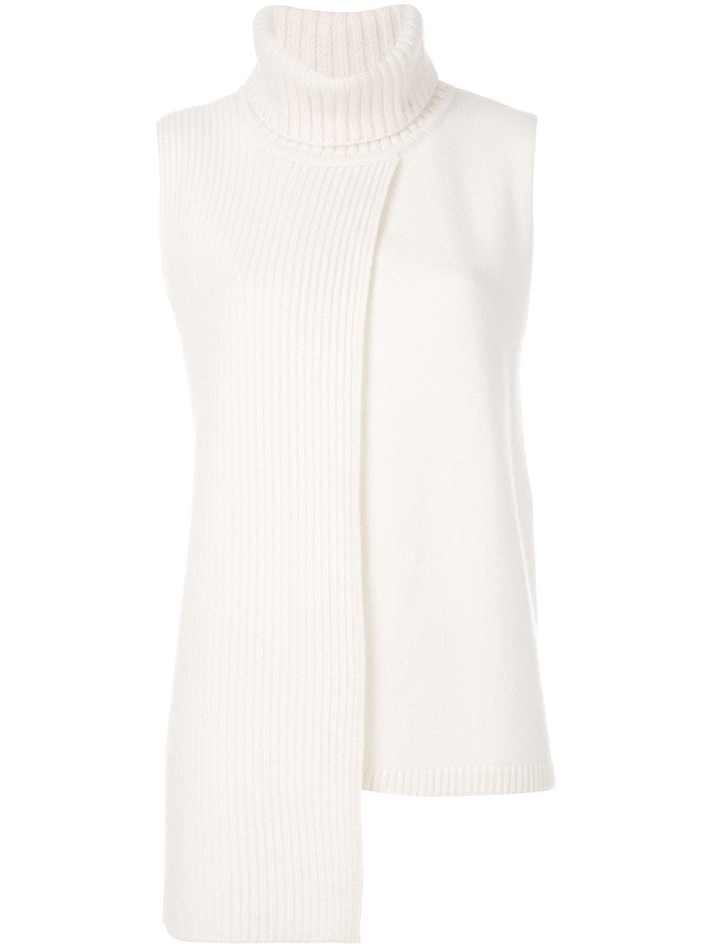 Cashmere In Love cashmere Tania turtleneck sleeveless top - Neutrals von Cashmere In Love