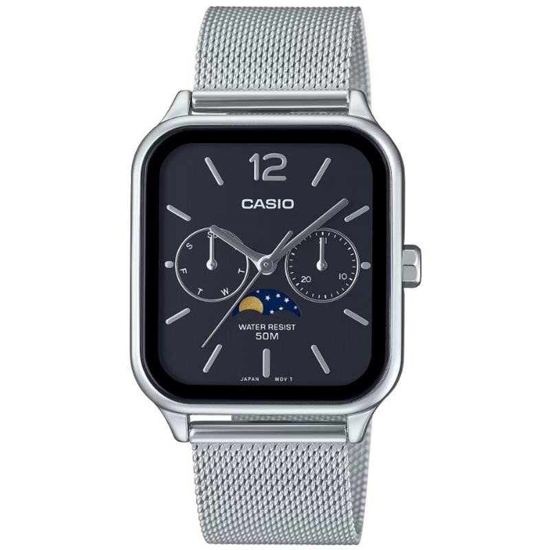 Casio Collection MTP-M305M-1AVER Moonphase Square Herrenuhr Casio Collection MTP-M305M-1AVER Moonphase Square Herrenuhr von Casio