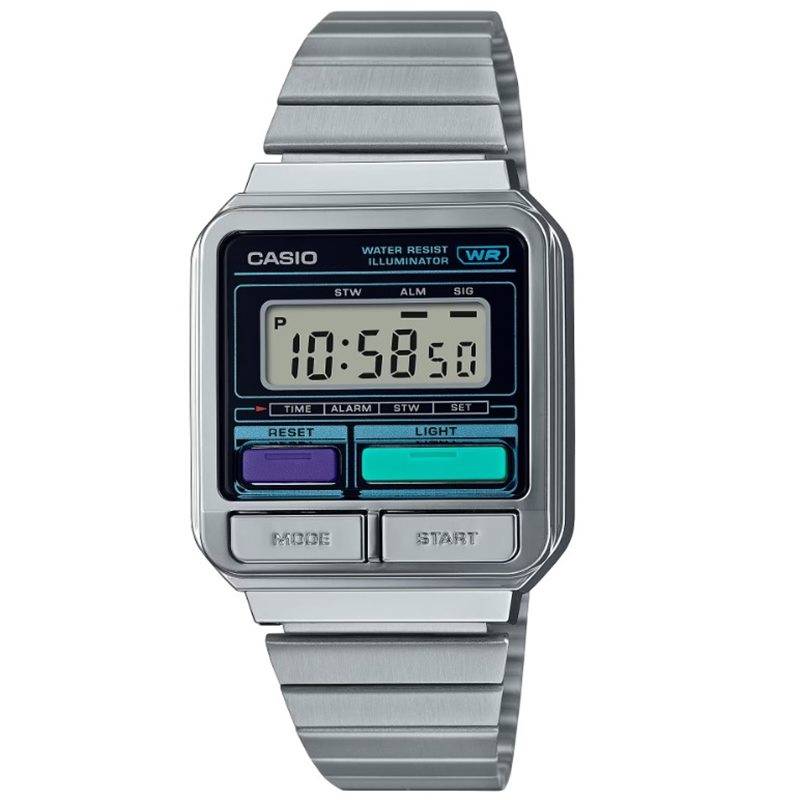 Casio Vintage A120WE-1AEF Gadget Design Unisexuhr von Casio