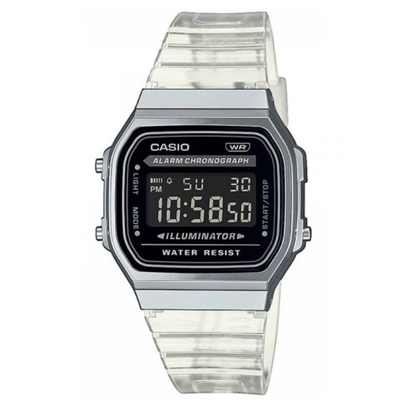 Casio Vintage A168XES -1BEF Transparent Band von Casio