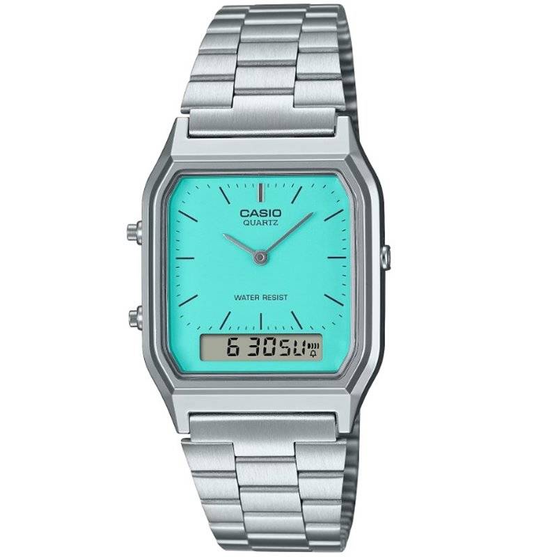 Black Friday Casio Vintage Edgy AQ-230A-2A2MQYES Colour Variation Unisexuhr von Casio