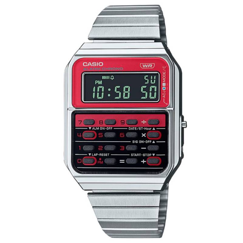 Casio Vintage Edgy CA-500WE-4BEF Calculator Herrenuhr von Casio