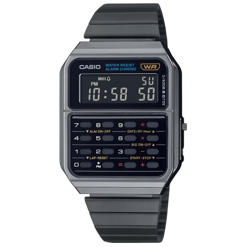 Casio Vintage Edgy CA-500WEGG-1BEF Calculator Herrenuhr von Casio