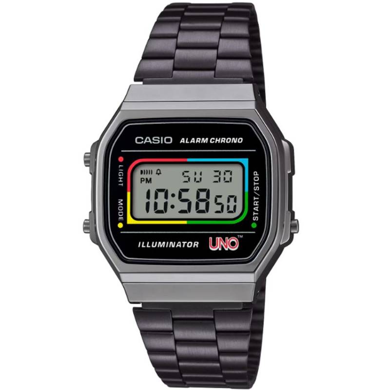 Casio Vintage Iconic A168WEUC-1AER UNO Collab Herrenuhr von Casio