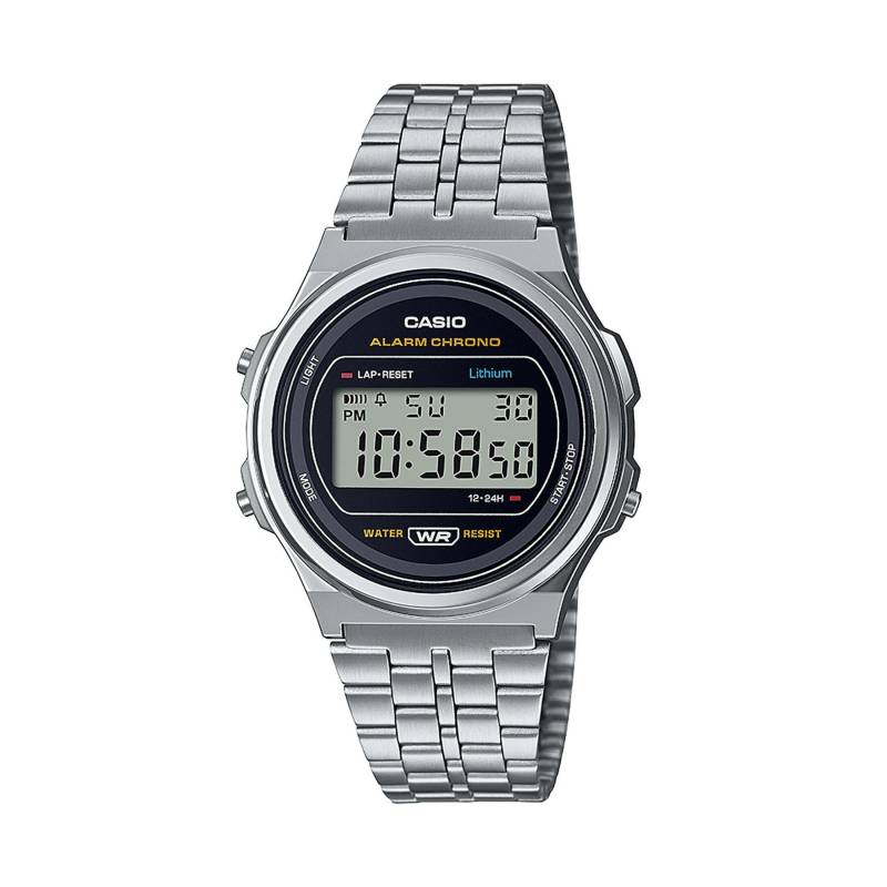 Uhr Casio A171WE-1AEF Silberfarben von Casio