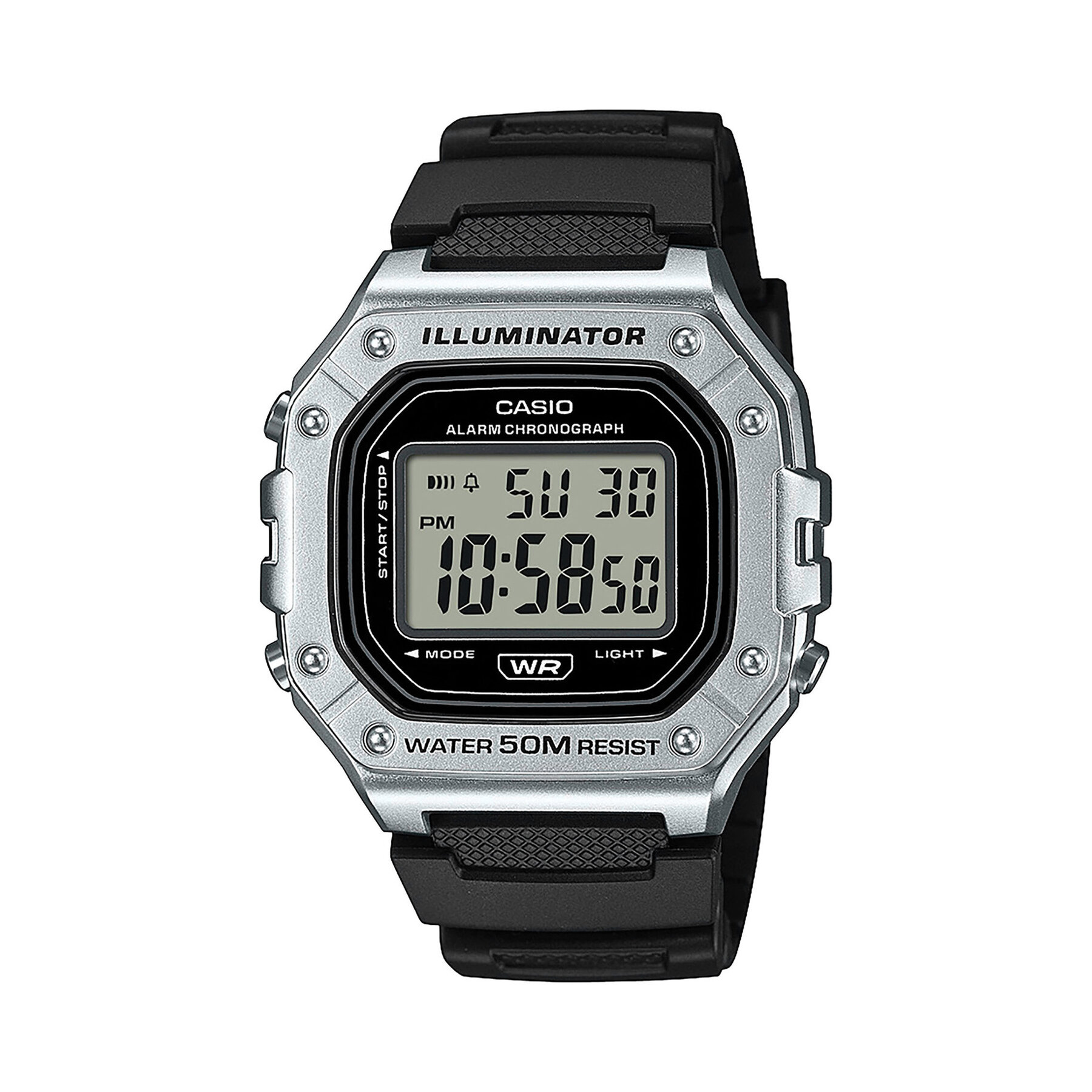 Uhr Casio Digital Chronograph W-218HM-7AVEF Schwarz von Casio