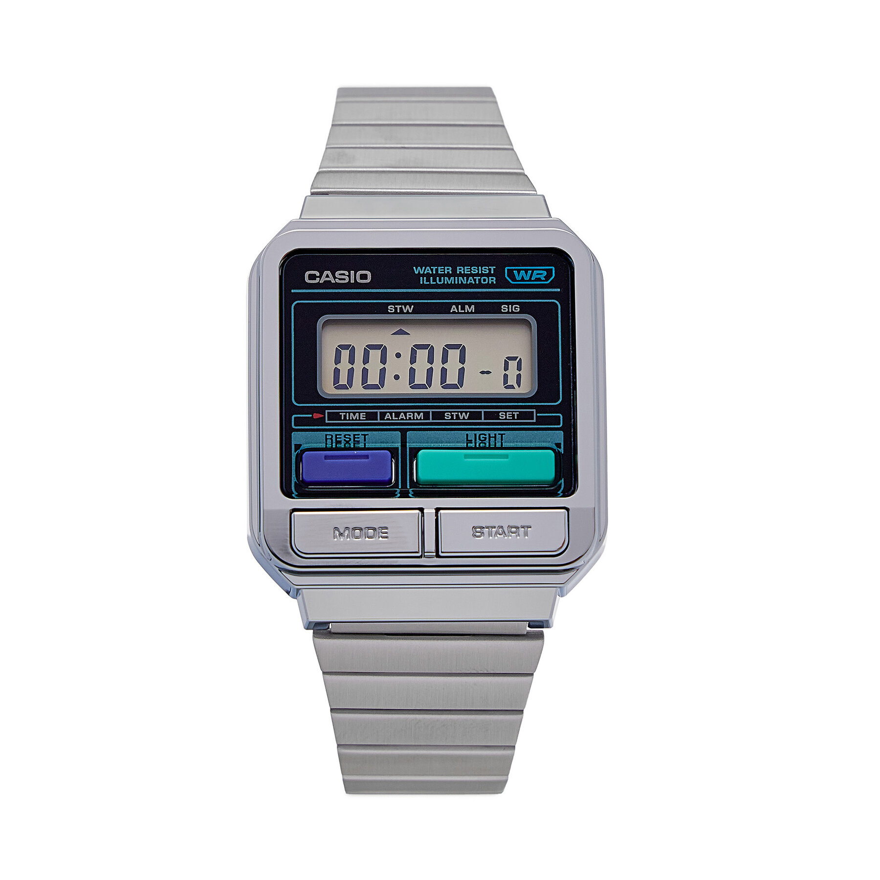 Uhr Casio Vintage 80s A120WE-1AEF Silberfarben von Casio