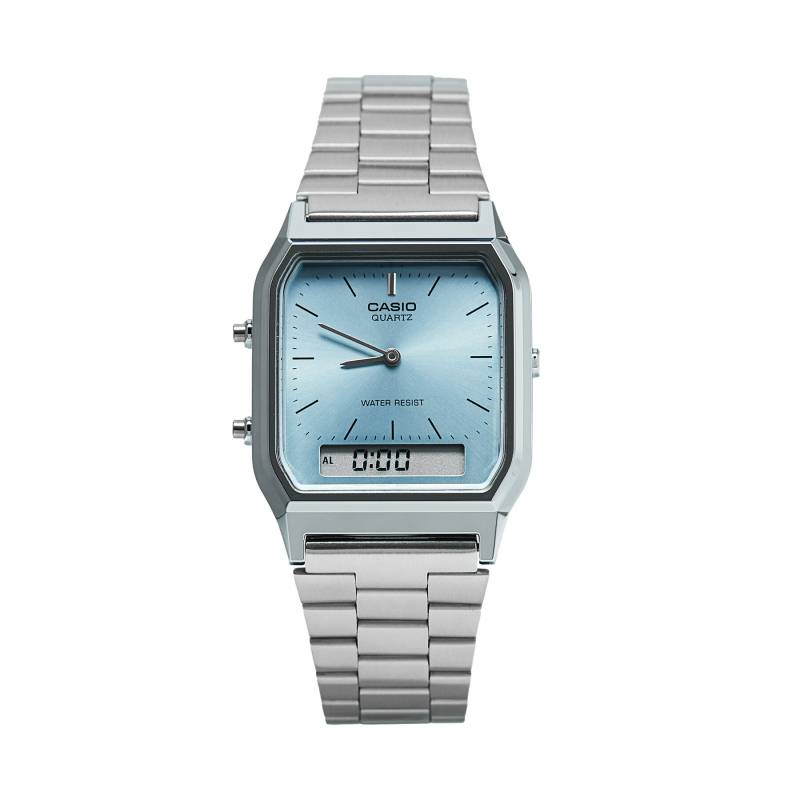 Uhr Casio Vintage Maxi AQ-230A-2A1MQYES Silberfarben von Casio