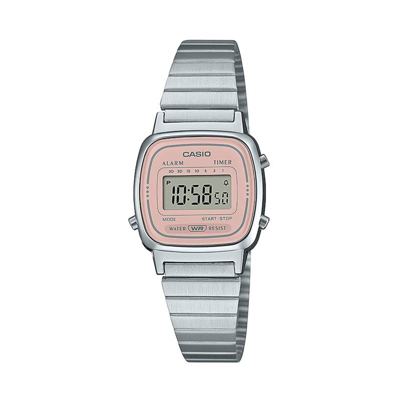 Uhr Casio Vintage Mini LA670WEA-4A2EF Silberfarben von Casio