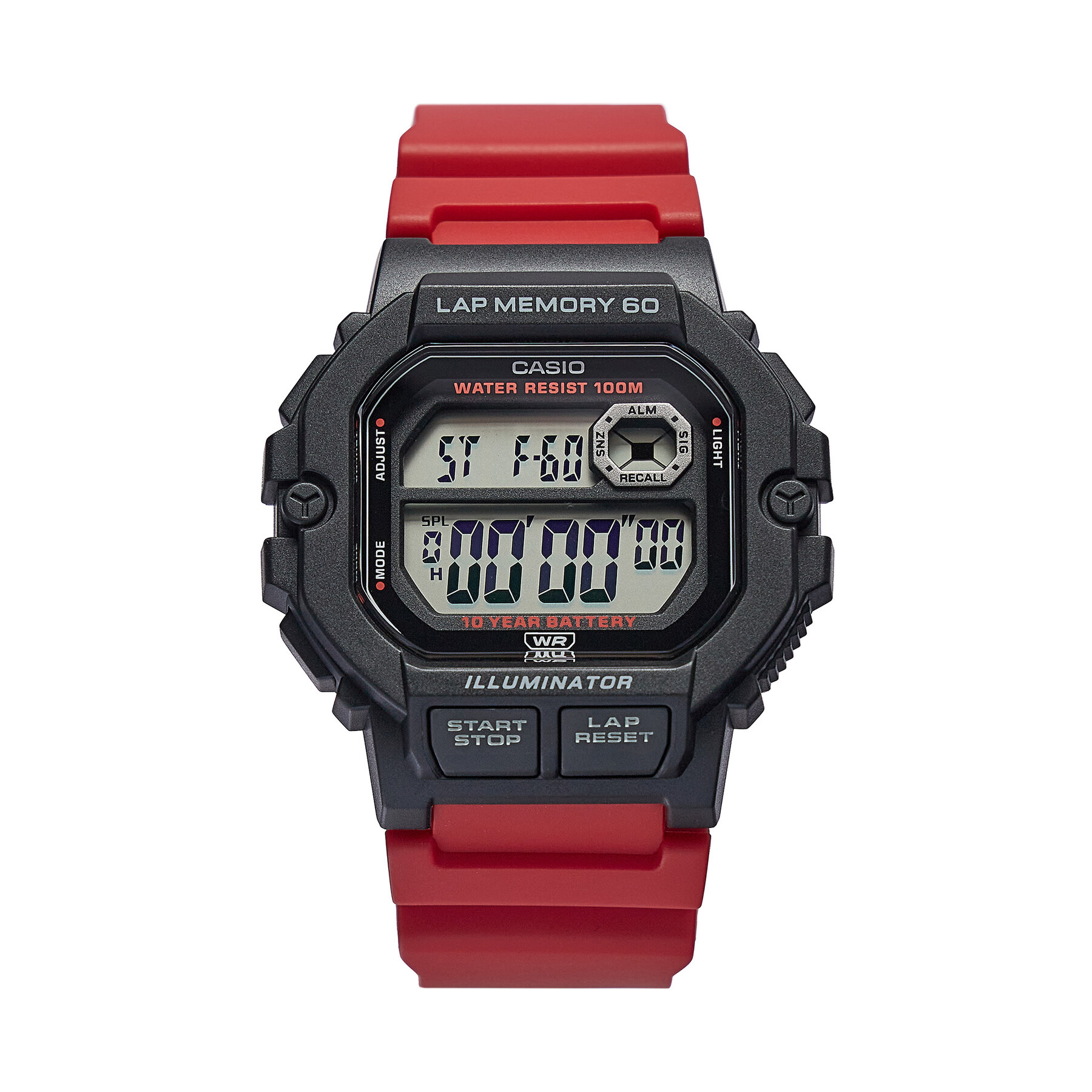 Uhr Casio WS-1400H-4AVEF Rot von Casio