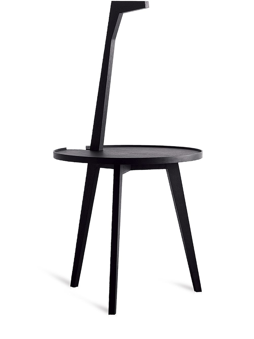 Cassina Cicognino ashwood round table - Black von Cassina