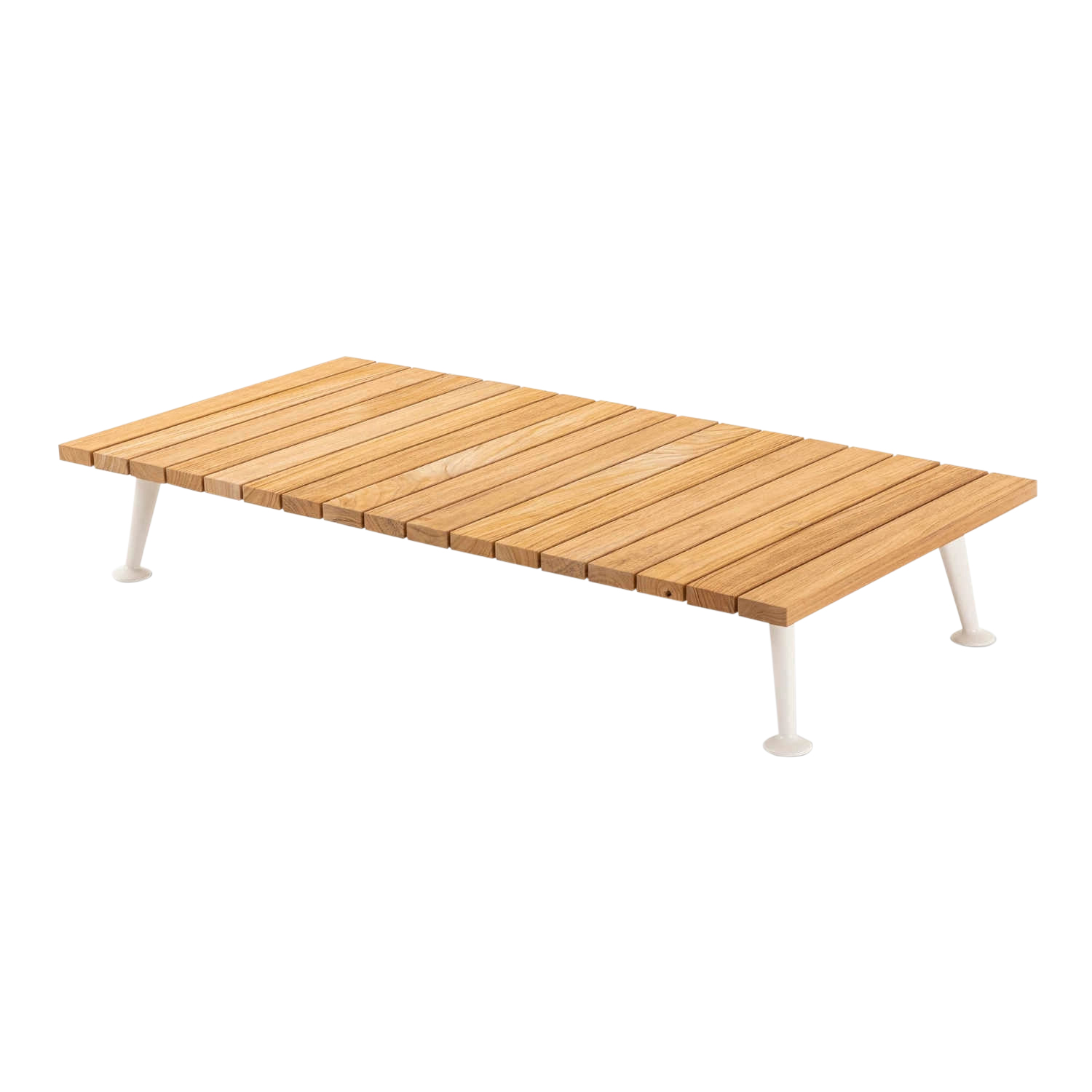 Fenc-e-Nature Table 239 Loungetisch, Grösse h. 42 cm, Gestell elfenbeinweiss geprägt von Cassina