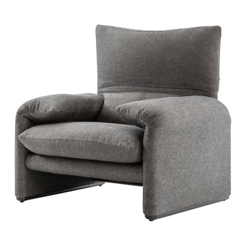 Maralunga 675 Sessel, Bezug stoff eremo e502 von Cassina