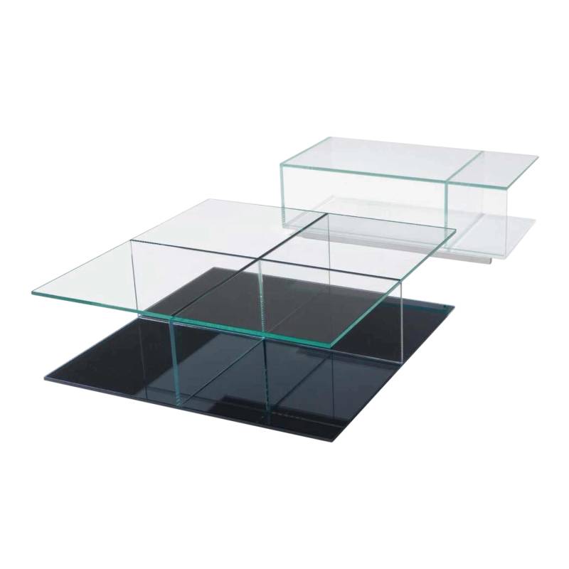 Mex 269 Couchtisch, Grösse ø 106 cm, Gestell sicherheitsglas von Cassina