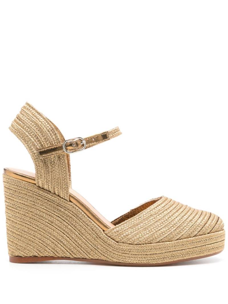 Castañer 90mm Carolyn espadrilles - Gold von Castañer