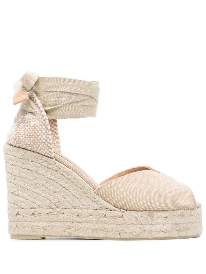 Castañer Bilina 105mm wedge espadrilles - Neutrals von Castañer