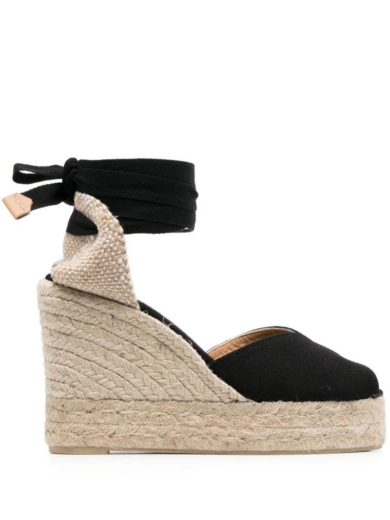 Castañer Bilina 107mm wedge espadrilles - Black von Castañer