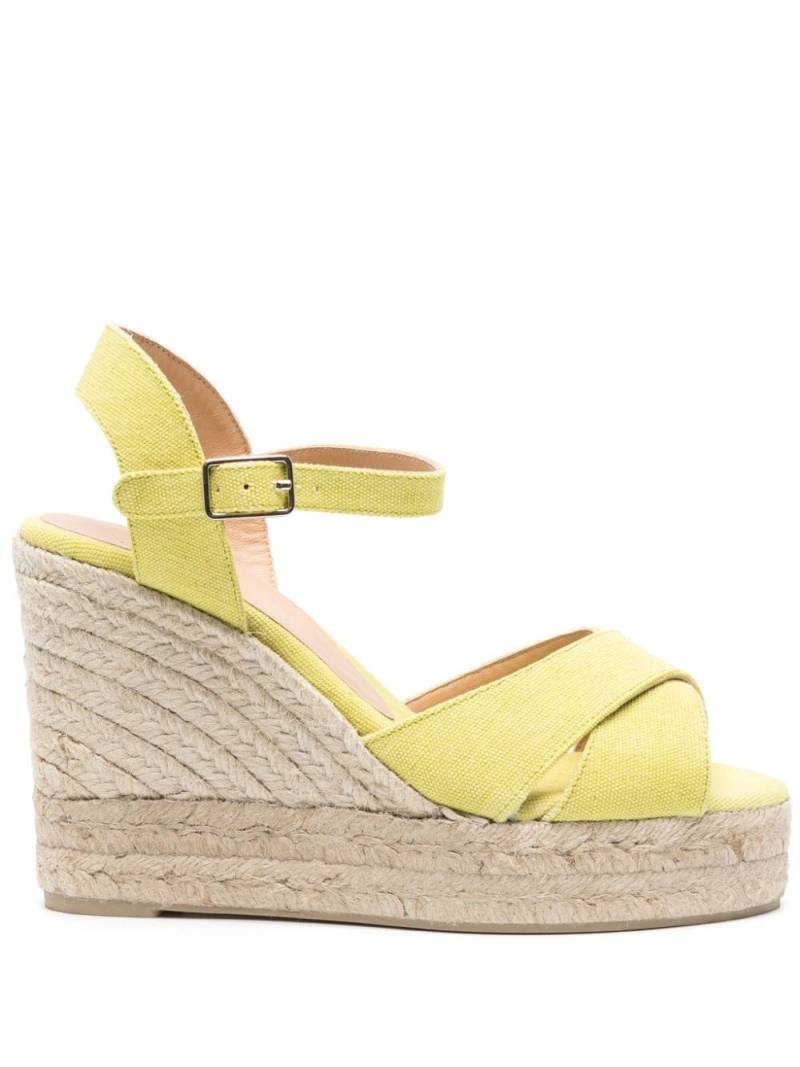 Castañer Blaudell 110mm wedge espadrilles - Green von Castañer