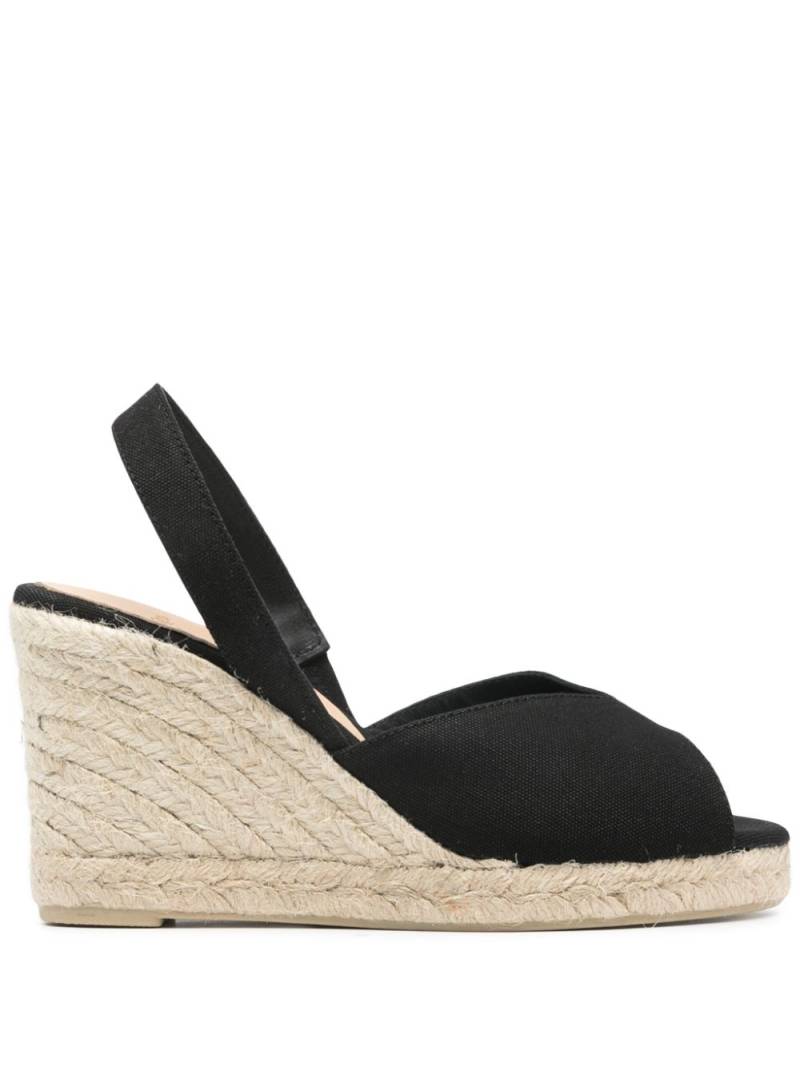 Castañer Brisa 90mm organic cotton espadrilles - Black von Castañer