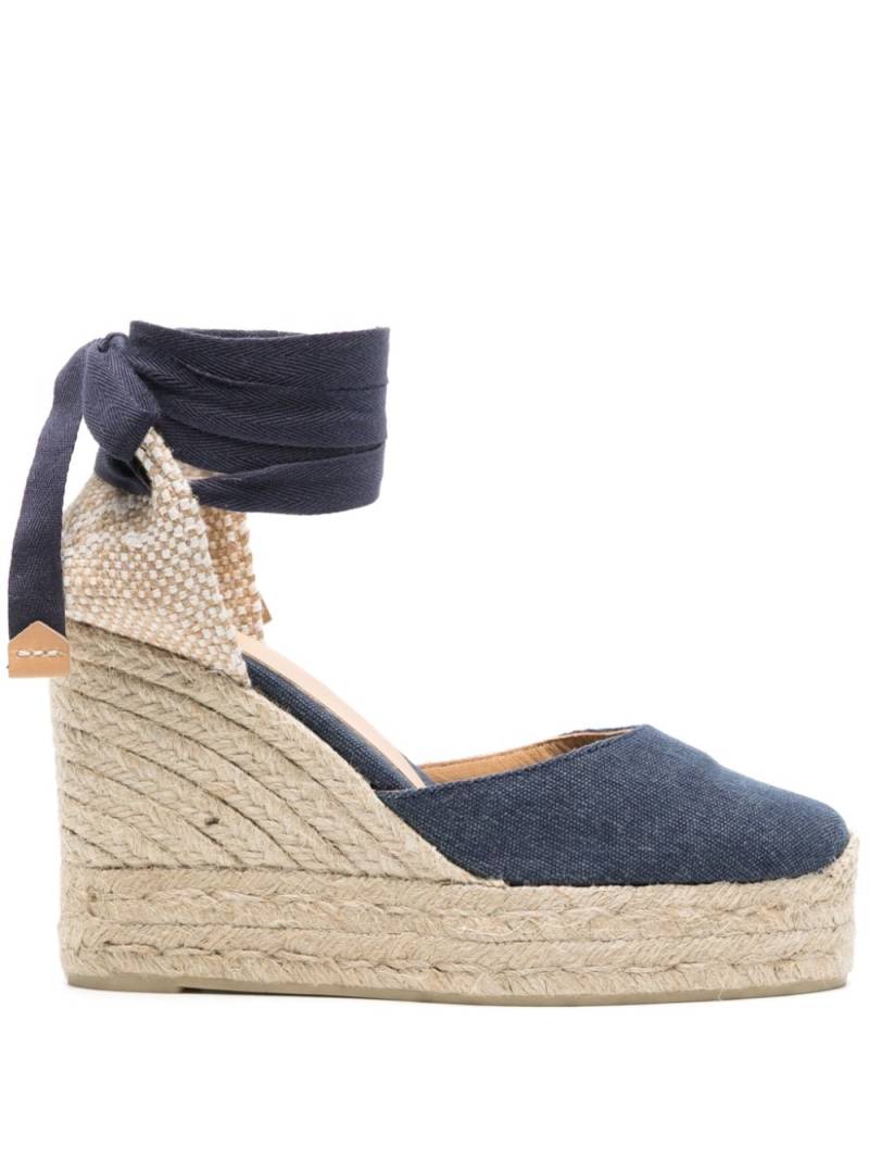 Castañer Carina 110mm wedge espadrilles - Blue von Castañer