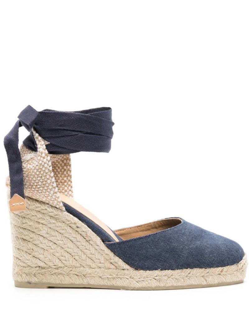 Castañer Carina 70mm wedge espadrilles - Blue von Castañer