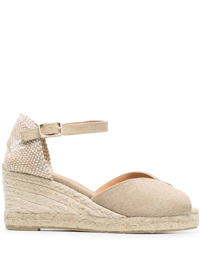 Castañer Carol canvas wedge espadrilles - Neutrals von Castañer