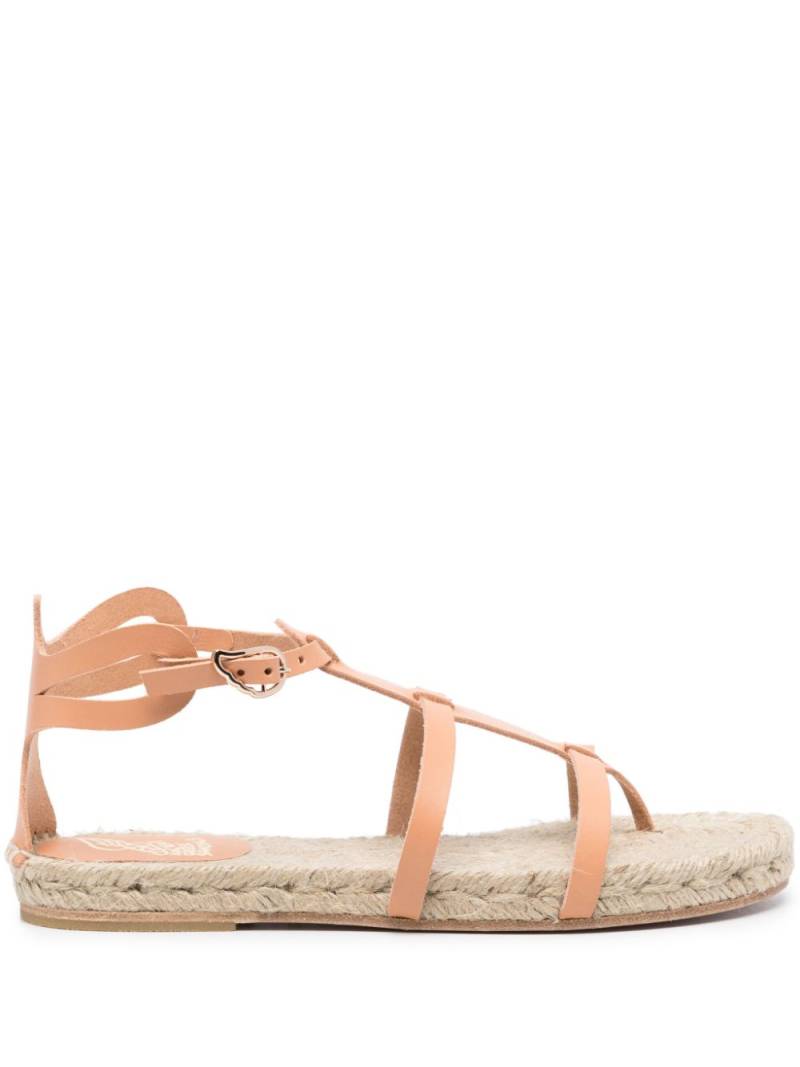 Castañer Delos leather espadrilles - Neutrals von Castañer