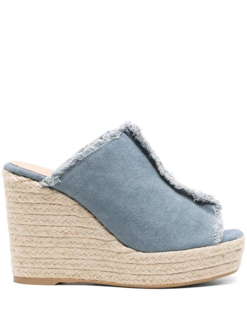 Castañer Fatima 110mm wedge mules - Blue von Castañer