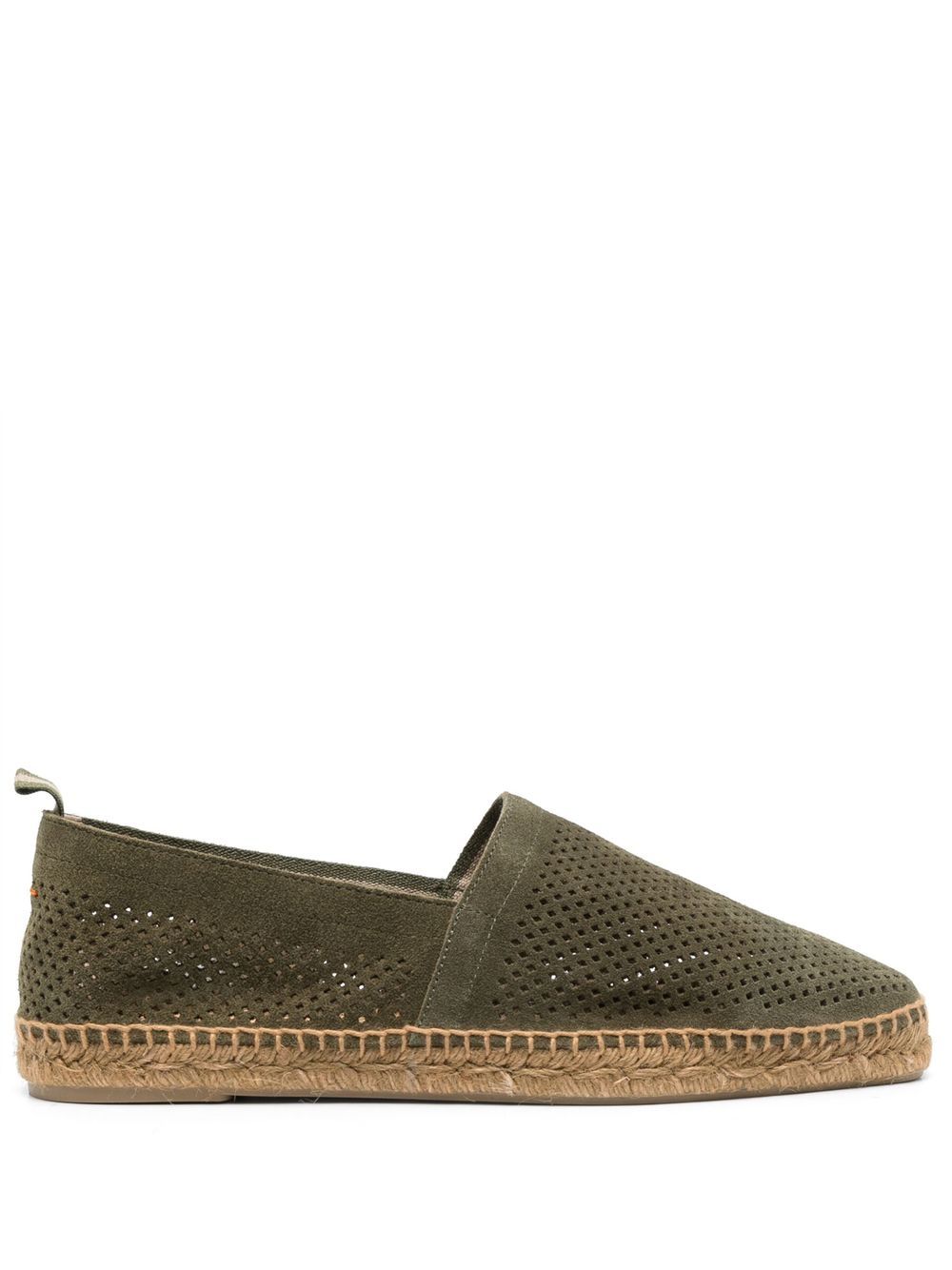 Castañer Pablo Pierced suede espadrilles - Green von Castañer