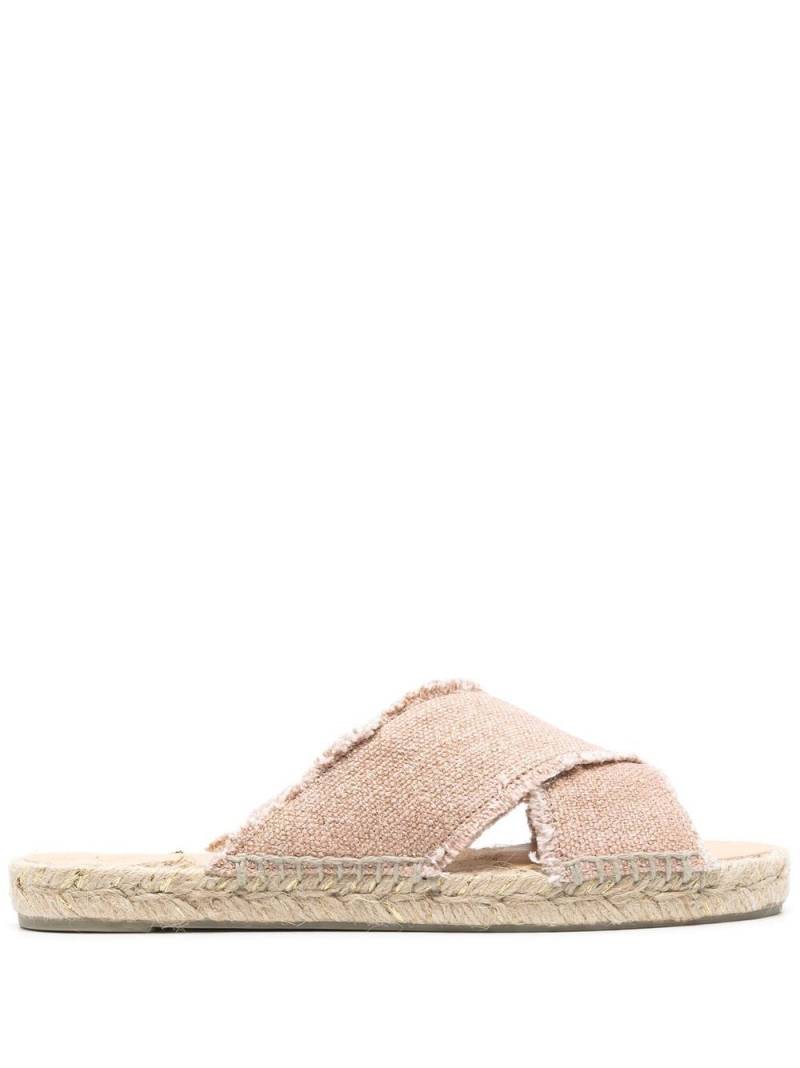 Castañer Palmera raffia sandals - Gold von Castañer