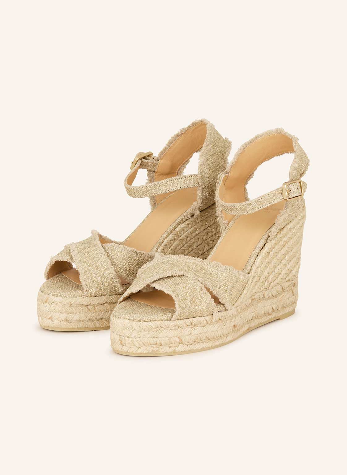 Castaner Plateau-Wedges Bromelia beige von Castaner