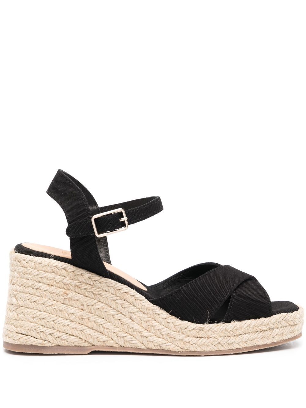 Castañer Thea 80mm crossover-strap sandals - Black von Castañer