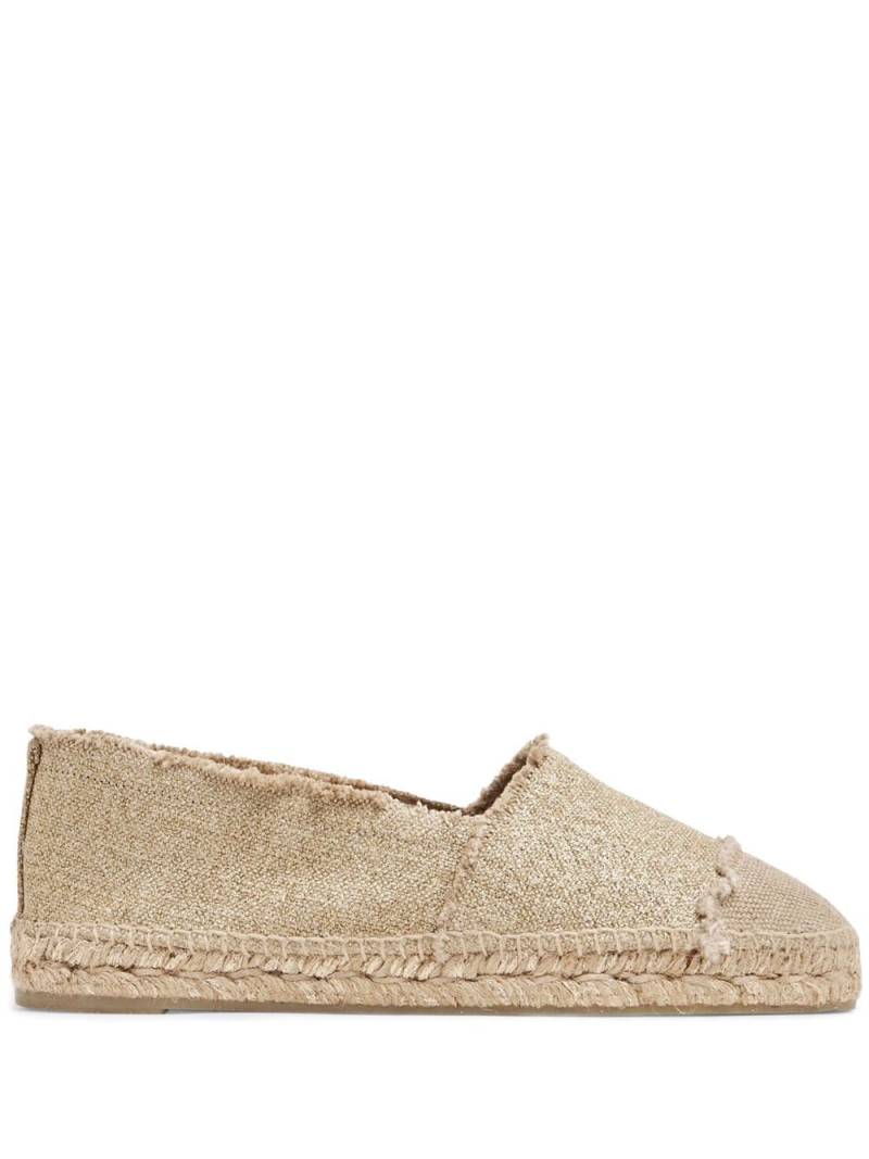 Castañer flat linen espadrilles - Neutrals von Castañer