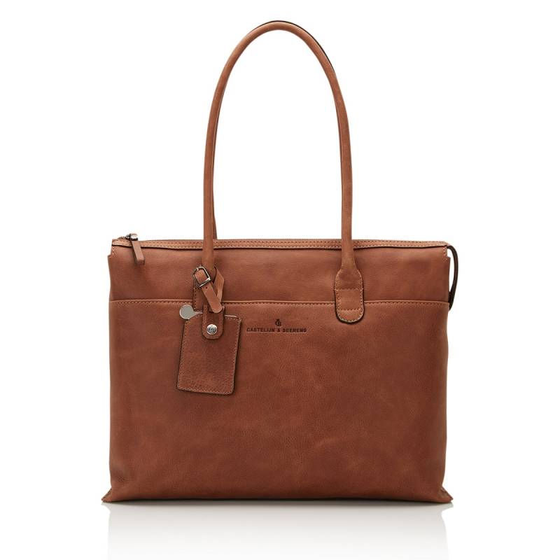 Carisma Laptop Schultertasche 15,6" RFID Cognac von Castelijn & Beerens