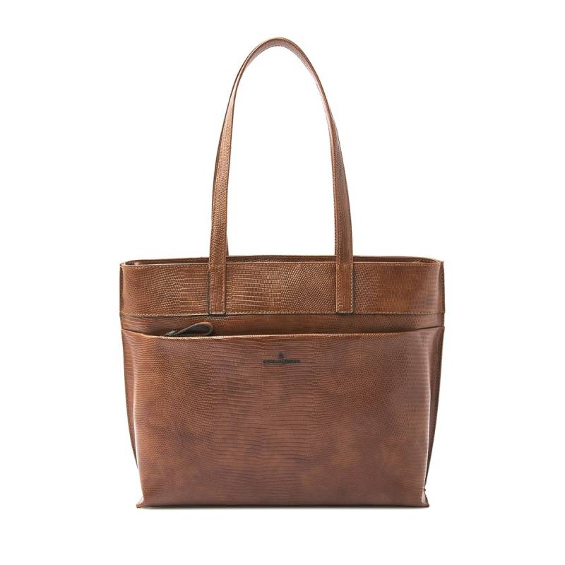 Eline Schultertasche 15,6" RFID in Cognac von Castelijn & Beerens