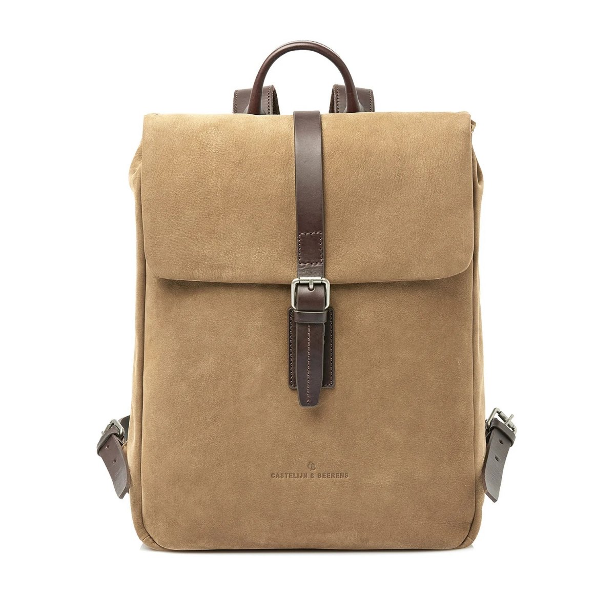 Nubuck Rucksack 15.6" in Taupe von Castelijn & Beerens