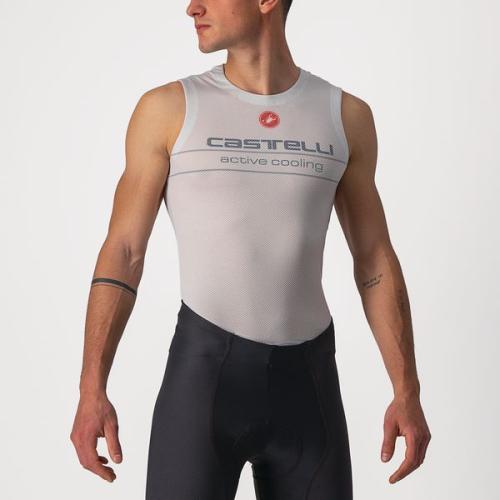 Castelli Active Cooling Sleeveless - Silver Gray (Grösse: M) von Castelli