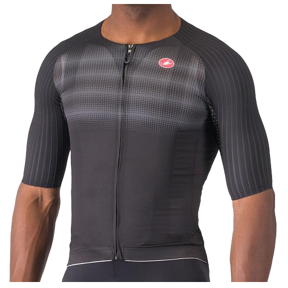 Castelli - Aero Race 8S Jersey - Velotrikot Gr L grau von Castelli