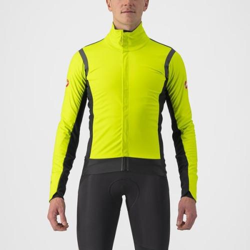 Castelli Alpha RoS 2 Jacket - Electric Lime/Dark Gray-Dark Gray (Grösse: XS) von Castelli