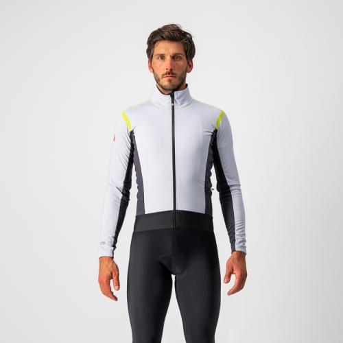 Castelli Alpha RoS 2 Light Jacket - Silver Gray/Chartreuse-Dark Gray (Grösse: L) von Castelli