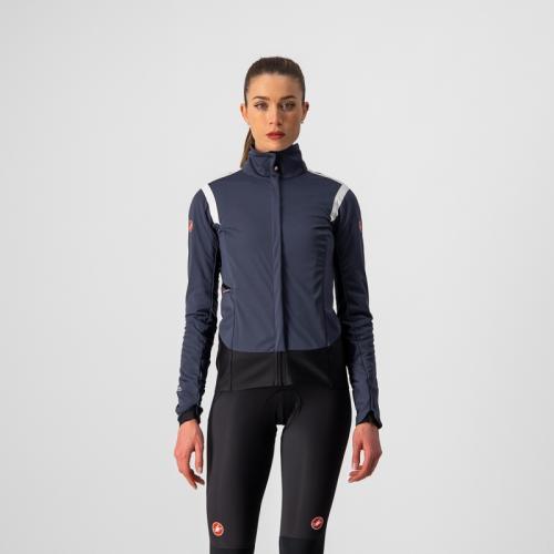 Castelli Alpha RoS 2 W Jacket - Dark Steel Blue/Soft Pink-Soft Pink (Grösse: L) von Castelli