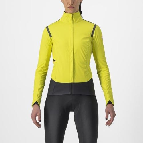 Castelli Alpha RoS 2 W Jacket - Lime Light Fluo/Dark Gray (Grösse: L) von Castelli