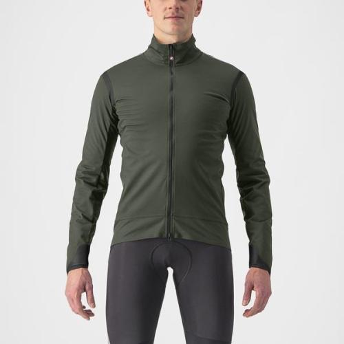 Castelli Alpha Ultimate Insulated Jacket - Military Green/Black-Electric Lime (Grösse: L) von Castelli