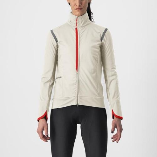 Castelli Alpha Ultimate Insulated W Jacket - Chalk/Red (Grösse: L) von Castelli