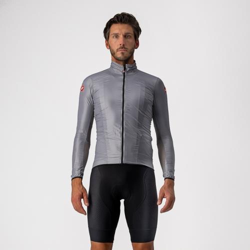 Castelli Aria Shell Jacket - Silver Gray (Grösse: 2XL) von Castelli