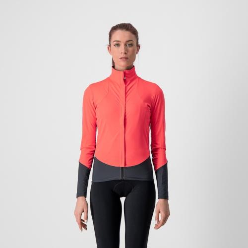 Castelli Beta RoS W Jacket - Brilliant Pink/Dark Gray (Grösse: L) von Castelli