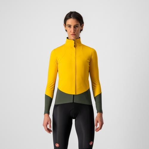 Castelli Beta RoS W Jacket - Safron/Military Green (Grösse: M) von Castelli